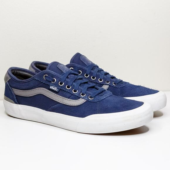 VANS Chima Ferguson Pro Ultracush Duracap Skate Sneakers Blue Suede Mens Sz 10 - Picture 1 of 10